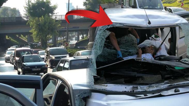 Akılalmaz olay! Köprüden atlayan kişi otomobilin üzerine düştü