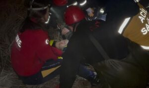Aksaray’da kayıp genç donmak üzereyken kanalda baygın bulundu