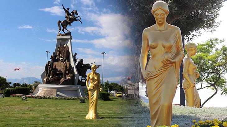 Altın Portakal’ın simgesi ‘Venüs’ heykelleri, Antalya caddelerinde