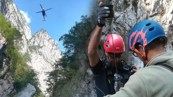 Amatör 11 dağcı  Valla Kanyonu’nda kamusu yaşadı!