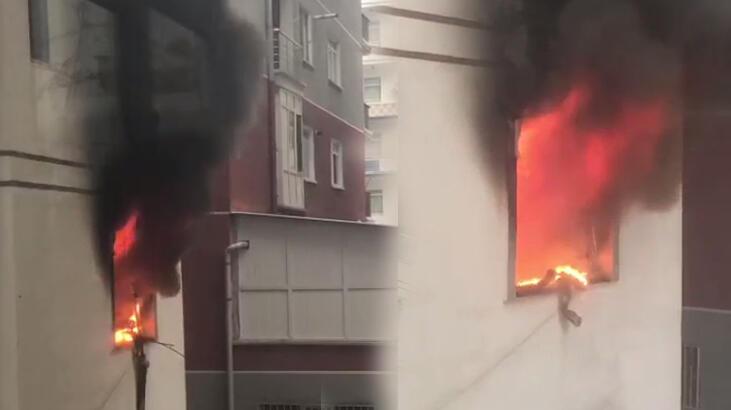 Ankara’da 6 katlı binada yangın paniği!