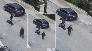 Annesine tacizde bulunduğunu iddia etti, sokak ortasında dövdü