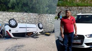 Antalya’da minibüs ile otomobil çarpıştı; dede- torun öldü, 4 yaralı
