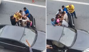 Aracını park eden polisi ‘burası bizim yerimiz’ diyerek darbettiler