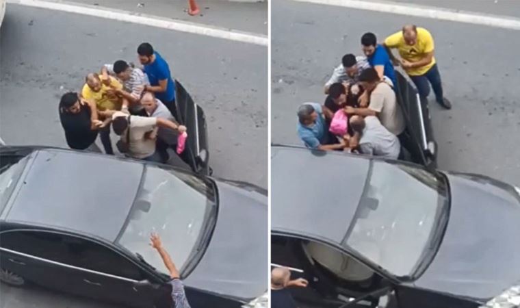 Aracını park eden polisi ‘burası bizim yerimiz’ diyerek darbettiler