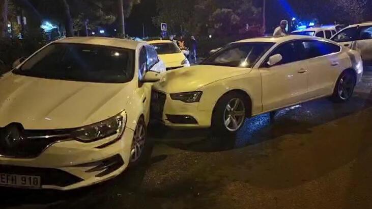 Ataşehir’de iki otomobil çarpıştı: 3 yaralı
