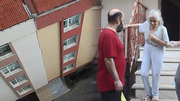 Avcılar’da 2 bina tahliye edildi! Çatlama sesini duyan dışarı fırladı