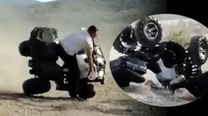 Babasının ATV kazasını görüntüledi
