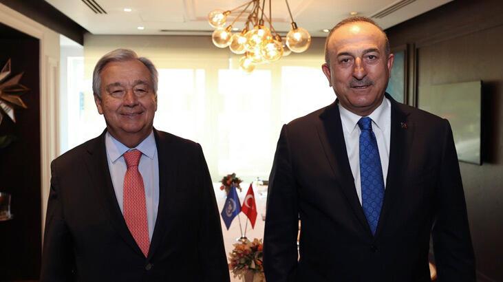Bakan Çavuşoğlu, BM Genel Sekreteri Guterres ile görüştü