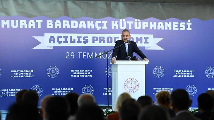 Bakan Özer, Murat Bardakçı Kütüphanesi’nin açılışına katıldı
