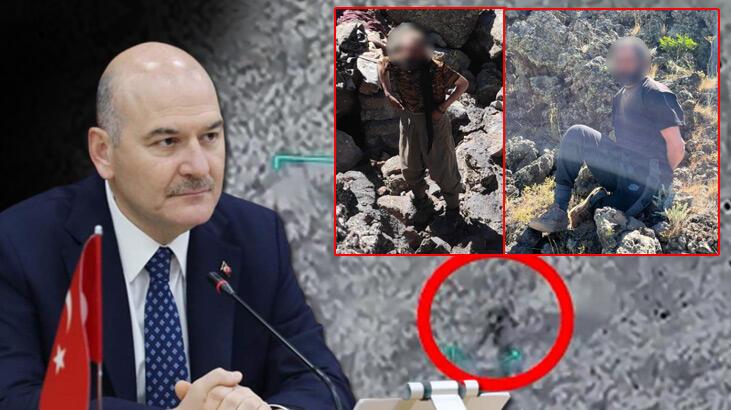 Bakan Soylu görüntüleri paylaştı! Terör örgütüne Tendürek Dağı kırsalında darbe