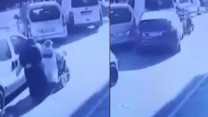 Başakşehir’de feci olay! Yolda yürüyen kadın 2 aracın arasına sıkıştı