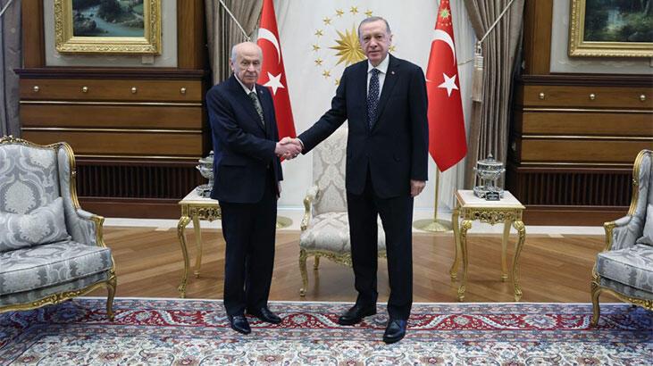 Beştepe’de Erdoğan-Bahçeli zirvesi başladı