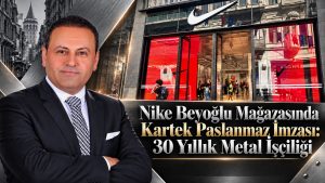 Nike Beyoğlu Mağazasında Kartek Paslanmaz İmzası: 30 Yıllık Metal İşçiliği