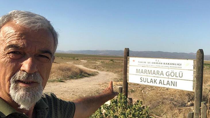 Bir damla su bile yok! Marmara Gölü’nden geriye sadece adı kaldı