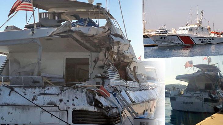 Bodrum’da kaçmaya çalışan lüks yat, ateş açılarak durduruldu