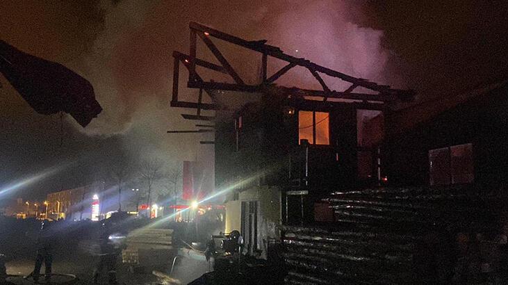 Bolu’da kereste fabrikasında yangın! 1 saatte kontrol altına alındı