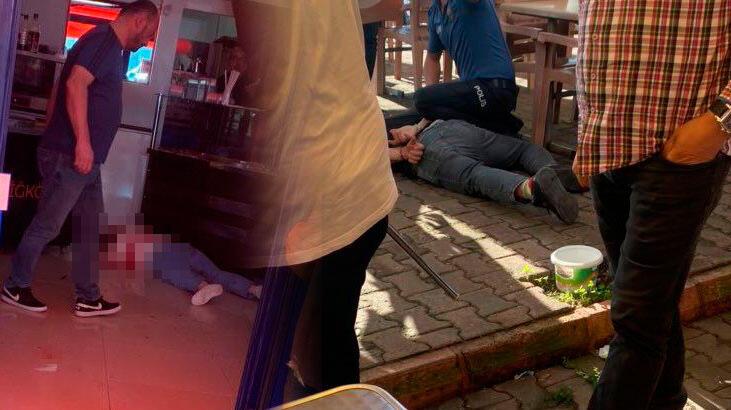 Boşanma aşamasında olduğu karısını adliye önünde defalarca bıçakladı