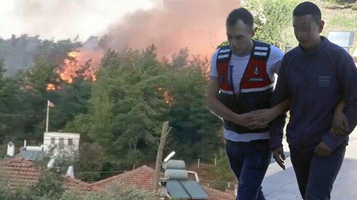 Çıkardığı yangın sonrası ifadesi ortaya çıktı! ‘Uzaktan izleyip, video çektim’