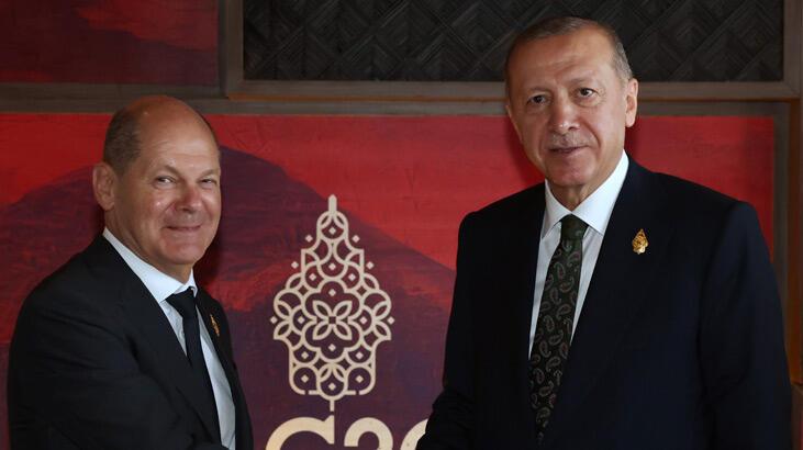 Cumhurbaşkanı Erdoğan, Almanya Başbakanı ile görüştü