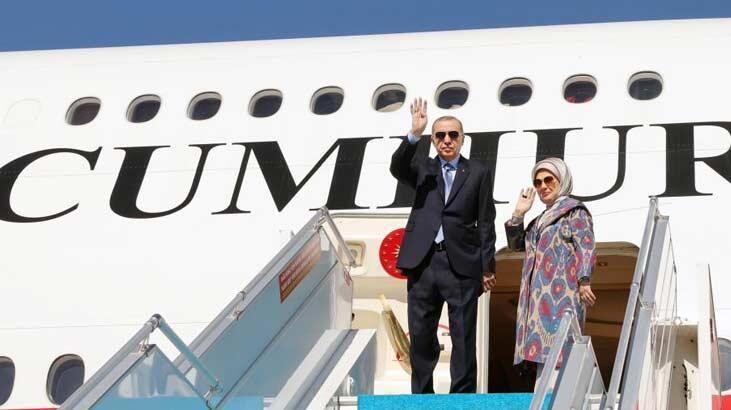 Cumhurbaşkanı Erdoğan Özbekistan’a gitti