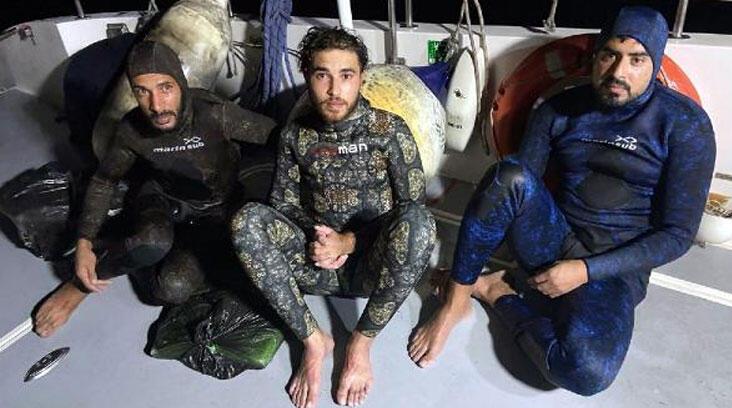 Dalgıç kıyafetli kaçak göçmenler böyle yakalandı