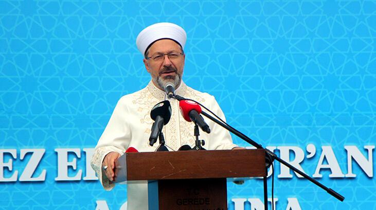 Diyanet İşleri Başkanı Erbaş, Bolu’da Kur’an kursu açtı