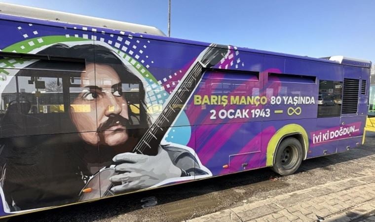 Doğum gününde unutulmadı: İETT otobüsü Barış Manço için yollarda