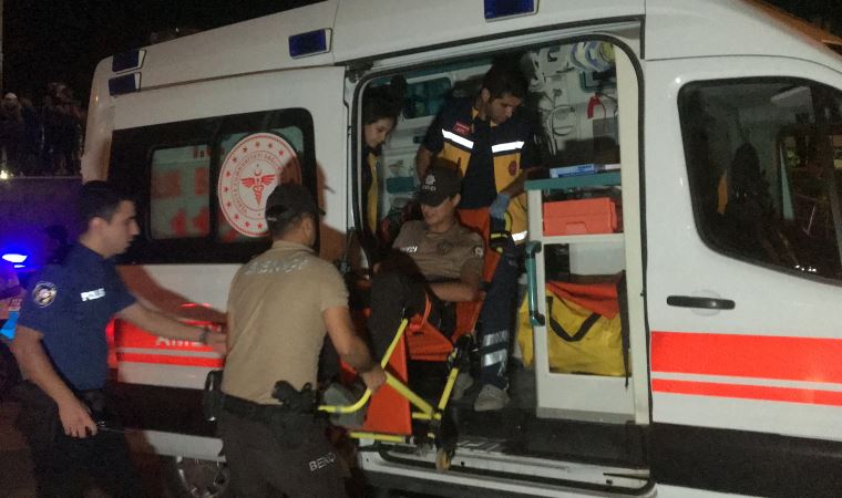 ‘Dur’ ihtarında bulunan bekçiye çarpıp kaçtı