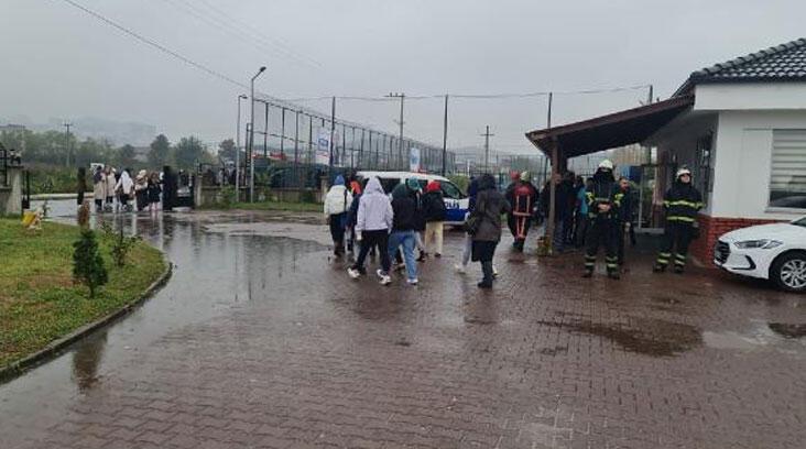 Düzce’de doğal gaz çalışması, paniğe neden oldu