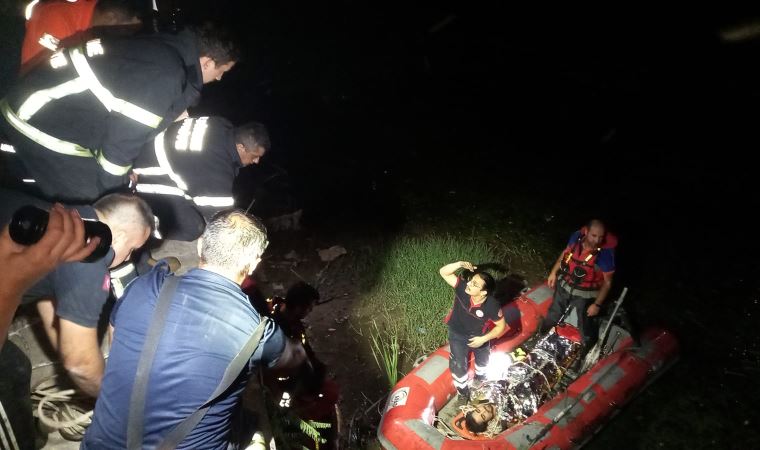 Edirne’de dengesini kaybederek Tunca Nehri’ne düşen kişi kurtarıldı