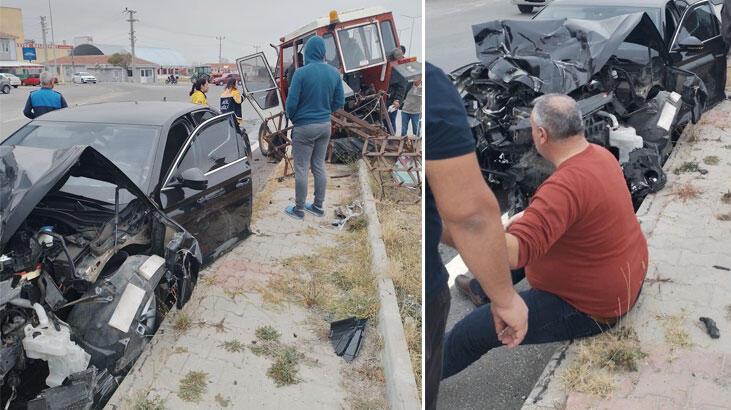 Enez Belediye Başkanı kaza yaptı, makam arabası hurdaya döndü