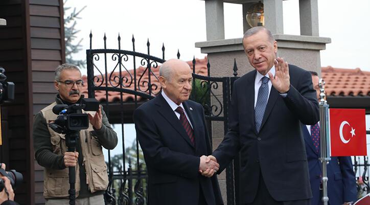 Erdoğan, Bahçeli’yi evinde ziyaret etti