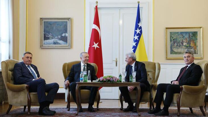 Erdoğan, Bosna Hersek Devlet Başkanlığı Konseyi üyeleriyle görüştü