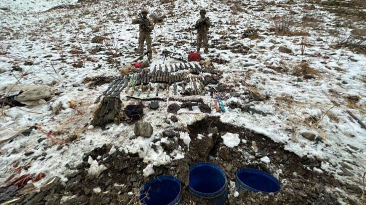 Eren Abluka operasyon bölgesinde mühimmat ele geçirildi