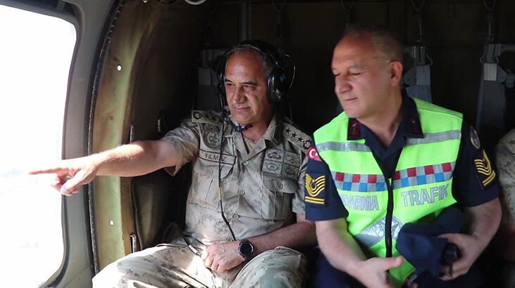 Erzincan’da havadan ve karadan denetim