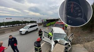 Feci kazada hız göstergesi 130 kilometrede takılı kaldı