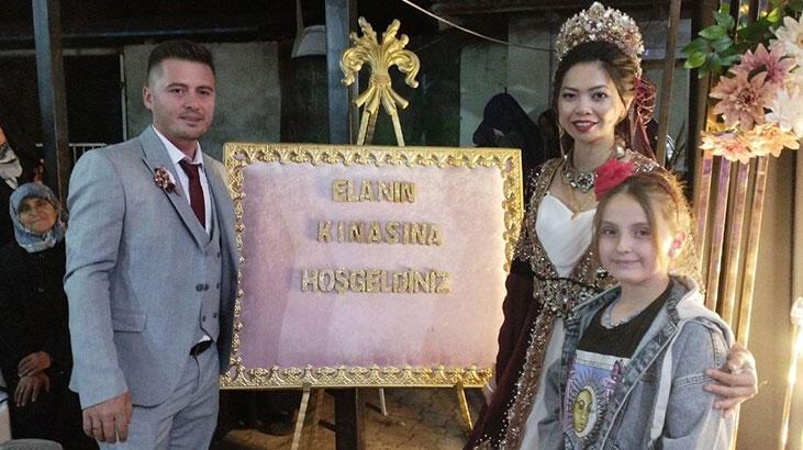 Filipinler’den köye gelin geldi