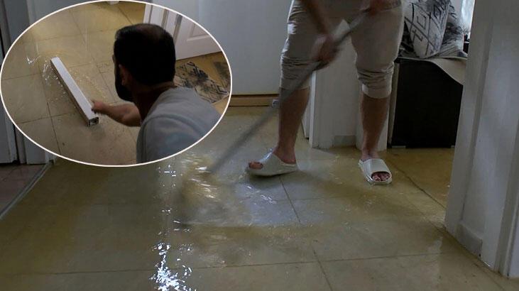 Güngören’de evini su basan aile İSKİ’yi suçladı