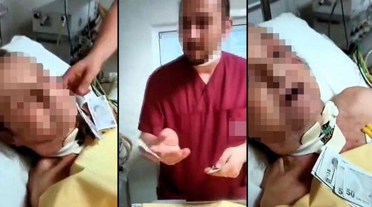 Hastanede skandal! Yaşlı kadının yüzüne para saçtılar: Böbreğini alacağız