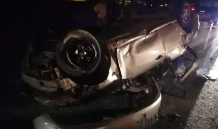 Hatay’da otomobil takla attı: 6 yaralı