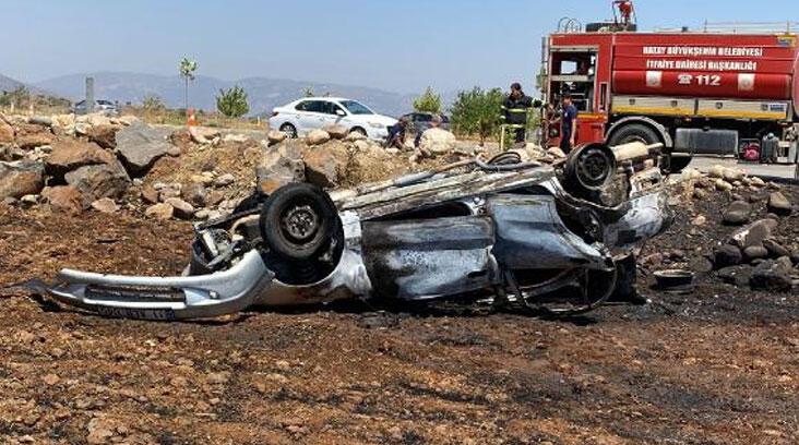 Hatay’da takla atan otomobil, hurdaya döndü: 4 ölü, 2 yaralı