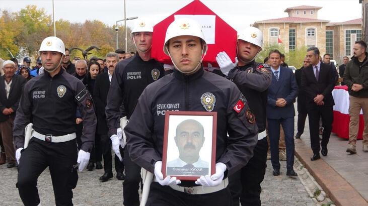 Hayatını kaybeden polis memuru için tören düzenlendi