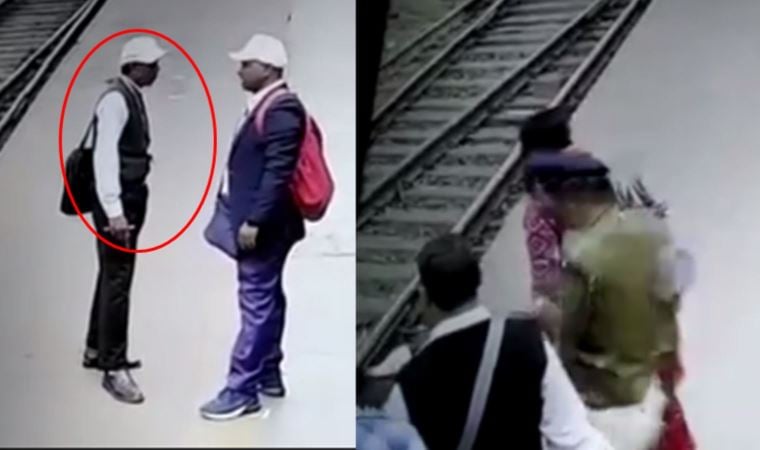 Hindistan’da tren istasyonunda elektrik çarpan görevli raylara düştü