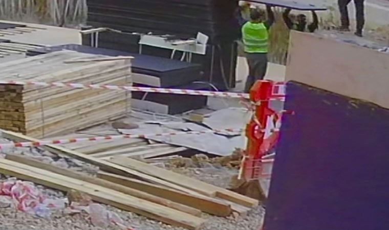 İnşaat işçisi gibi girdikleri şantiyeden ‘beton kalıpları’ çaldılar