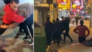İstanbul’da yaşanan tekme, yumruk ve silahlı kavgalar kamerada