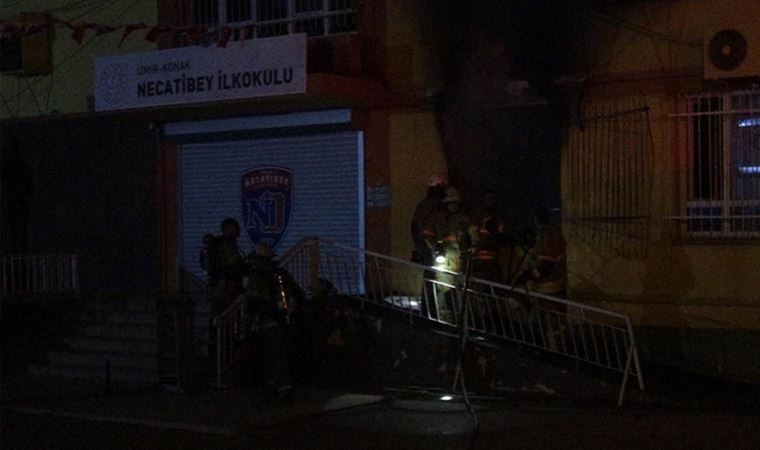 İzmir’de ilkokulda yangın paniği!