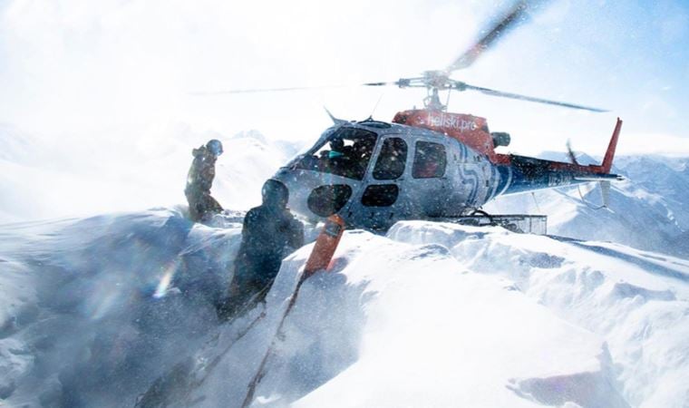 Kaçkar Dağları’nda ‘heliski’ heyecanına kar ve fırtına engeli