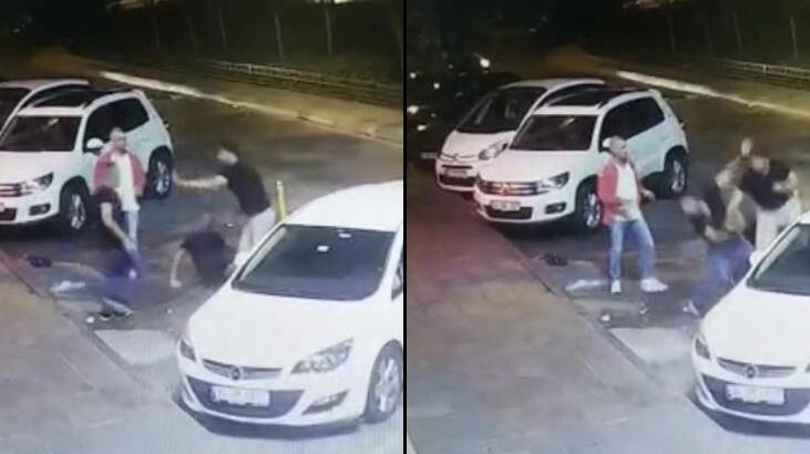 Kadıköy’de çevreyi rahatsız eden 3 kişiye motokuryeden Mike Tyson yumruğu