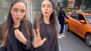 Kadın müşteri taksicinin kabusu oldu! Video çekerken yumruk attı